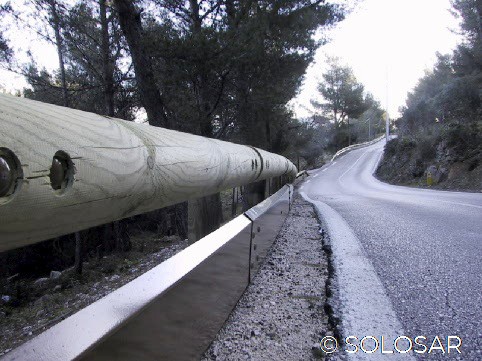 Ecran de protection motard sur SOLO-BOIS